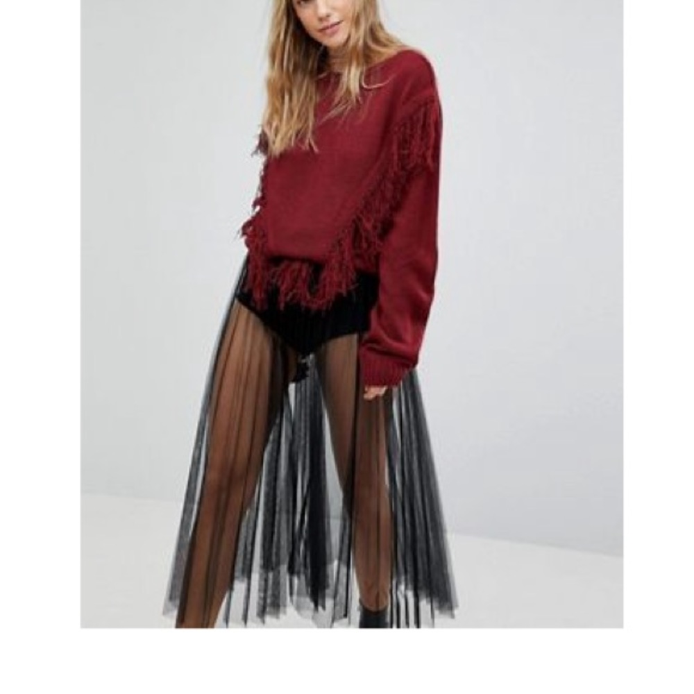 ASOS fringe sweater